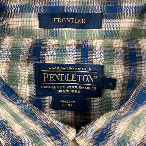 NWOT Pendleton Frontier Western Pearl Snap Shirt Mens Large Cotton Cowboy - Picture 6 of 13